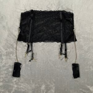Maison Close Garter Belt Cuffs Black 4 6 Lace Le Petit Secret Dentelle Lingerie